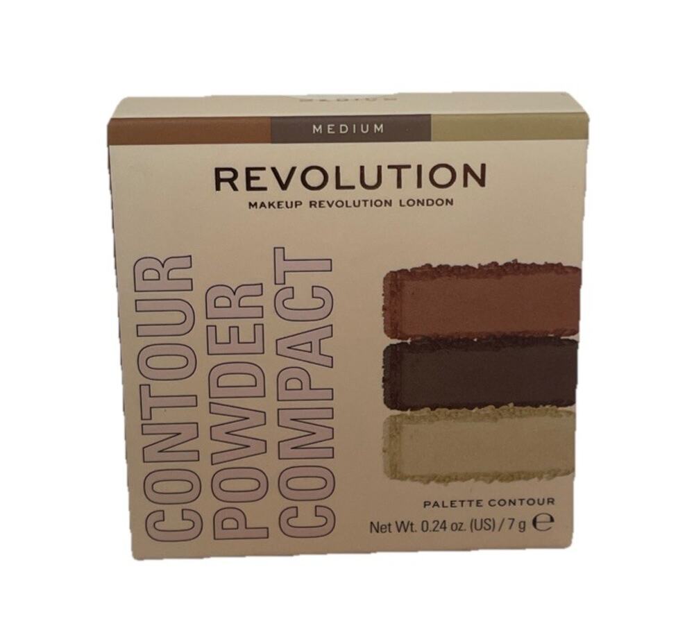 Makeup Revolution London Contour Powder Compact Medium 0.24 oz Palette NIB